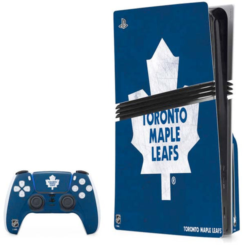 NHL Toronto Maple Leafs Distressed PlayStation PS5 Skins