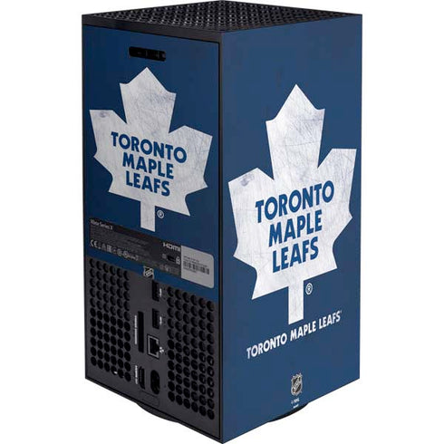 NHL Toronto Maple Leafs Distressed Xbox Series X Bundle Skin