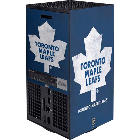 NHL Toronto Maple Leafs Distressed XBox Series X Digital Edition Bundle Skin
