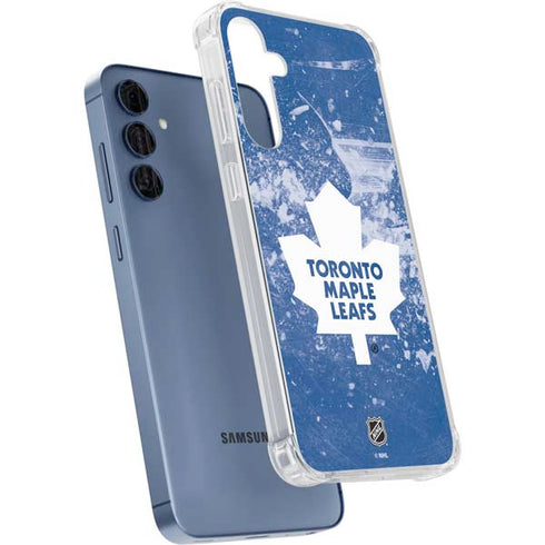 NHL Toronto Maple Leafs Frozen Galaxy A35 5G Clear Case
