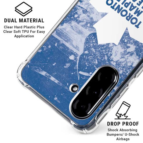 NHL Toronto Maple Leafs Frozen Galaxy A36 5G Clear Case