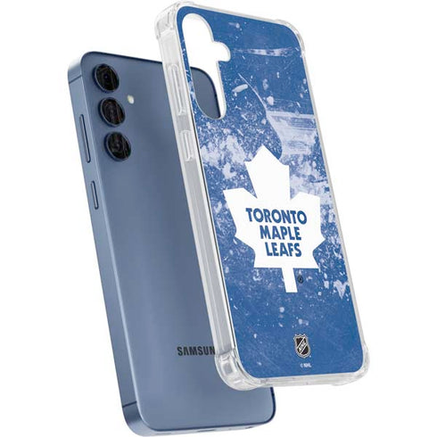 NHL Toronto Maple Leafs Frozen Galaxy A55 5G Clear Case