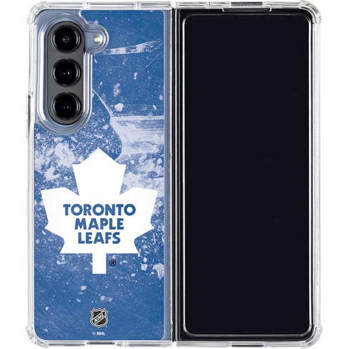 NHL Toronto Maple Leafs Frozen Galaxy Z Fold5 5G Clear Case