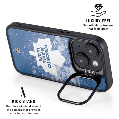 NHL Toronto Maple Leafs Frozen iPhone 15 Plus Kickstand Case
