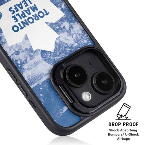 NHL Toronto Maple Leafs Frozen iPhone 15 Plus Kickstand Case