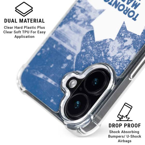NHL Toronto Maple Leafs Frozen iPhone 16 Plus Clear Case
