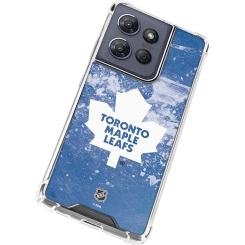 NHL Toronto Maple Leafs Frozen Moto G 5G (2025) Clear Case
