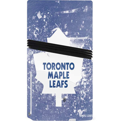 NHL Toronto Maple Leafs Frozen PS5 Pro Disk Console Skin