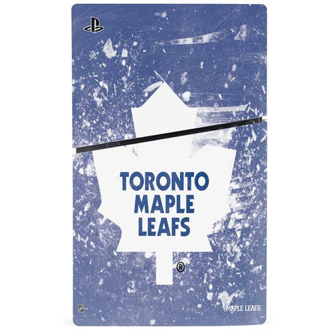 NHL Toronto Maple Leafs Frozen PS5 Slim Digital Edition Console Skin
