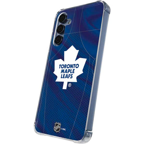NHL Toronto Maple Leafs Home Jersey Galaxy A55 5G Clear Case