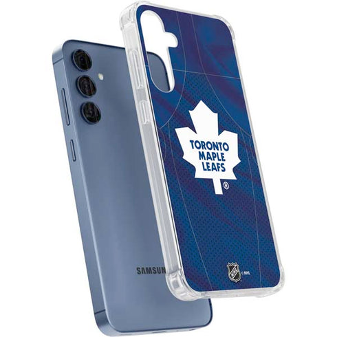 NHL Toronto Maple Leafs Home Jersey Galaxy A55 5G Clear Case