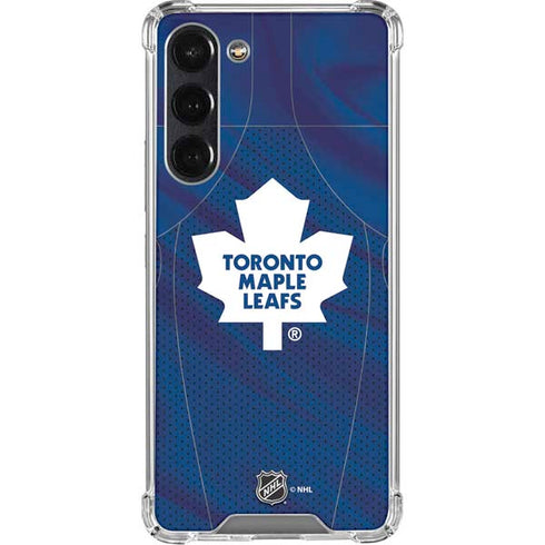 NHL Toronto Maple Leafs Home Jersey Galaxy S24 FE Clear Case