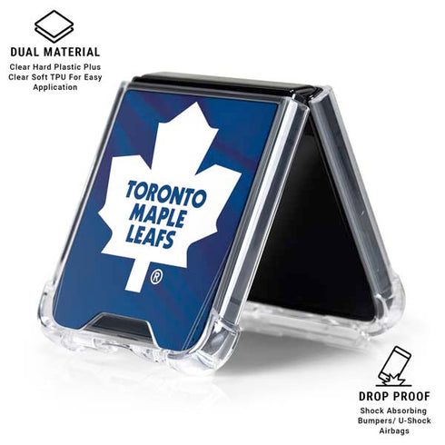 NHL Toronto Maple Leafs Home Jersey Galaxy Z Flip6 Clear Case