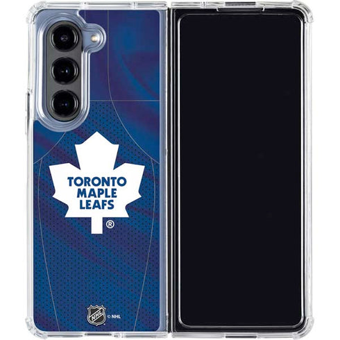 NHL Toronto Maple Leafs Home Jersey Galaxy Z Fold5 5G Clear Case