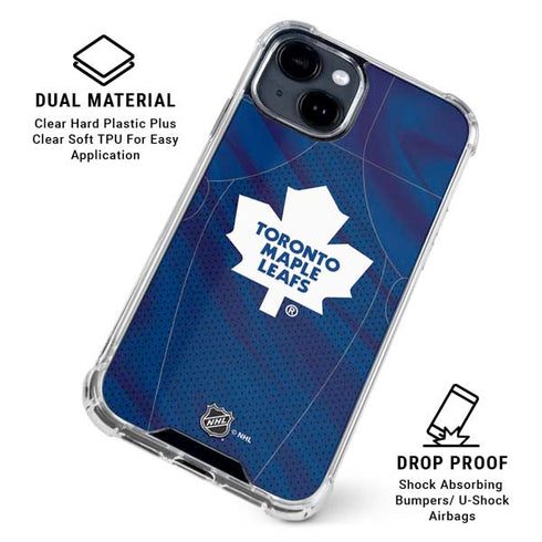 NHL Toronto Maple Leafs Home Jersey iPhone 15 Clear Case