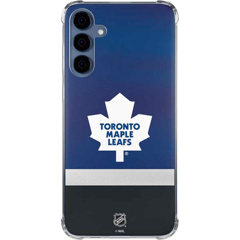 NHL Toronto Maple Leafs Jersey Galaxy A55 5G Clear Case