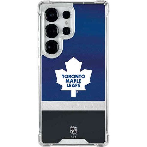 NHL Toronto Maple Leafs Jersey Galaxy S25 Ultra Clear Case