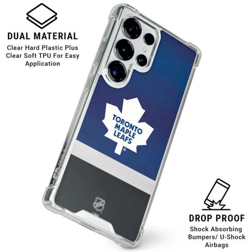 NHL Toronto Maple Leafs Jersey Galaxy S25 Ultra Clear Case