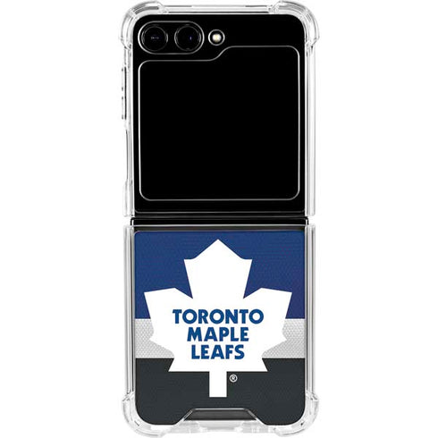NHL Toronto Maple Leafs Jersey Galaxy Z Flip6 Clear Case