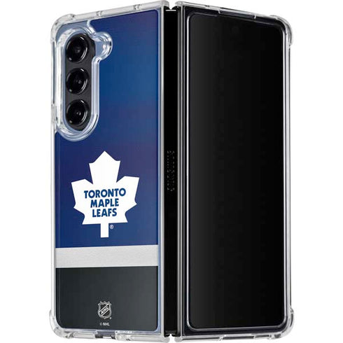 NHL Toronto Maple Leafs Jersey Galaxy Z Fold5 5G Clear Case