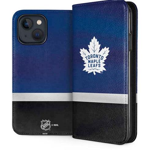 NHL Toronto Maple Leafs Jersey iPhone 15 Plus Folio Case