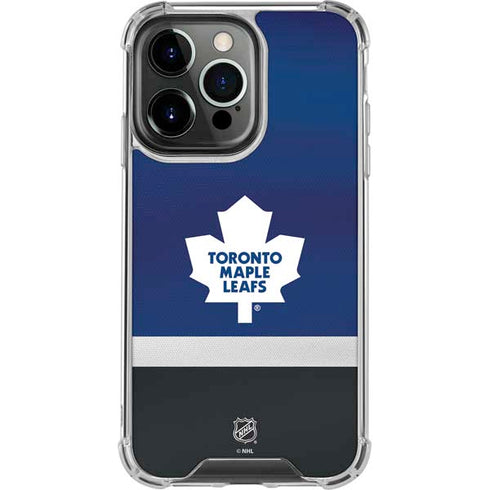 NHL Toronto Maple Leafs Jersey iPhone 16 Pro Max Clear Case