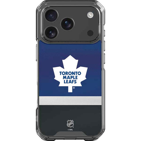 NHL Toronto Maple Leafs Jersey iPhone 18 Pro Clear Case