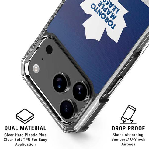 NHL Toronto Maple Leafs Jersey iPhone 18 Pro Clear Case