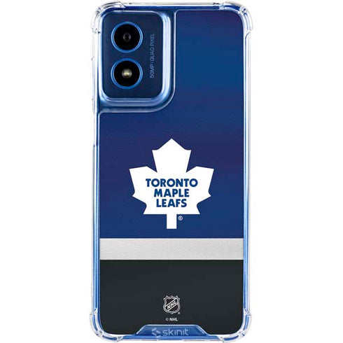 NHL Toronto Maple Leafs Jersey Moto G 5G (2024) Clear Case