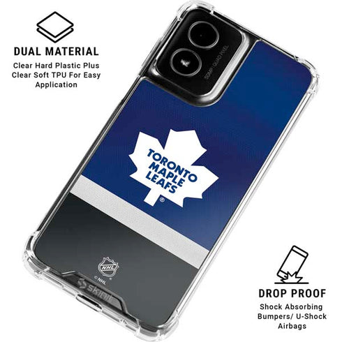 NHL Toronto Maple Leafs Jersey Moto G Power 5G (2024) Clear Case