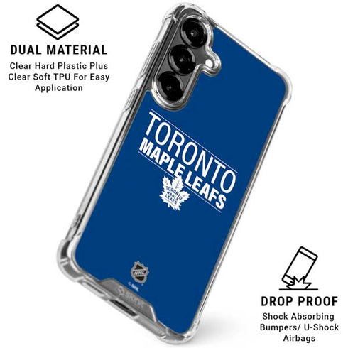 NHL Toronto Maple Leafs Lineup Galaxy S26 Clear Case