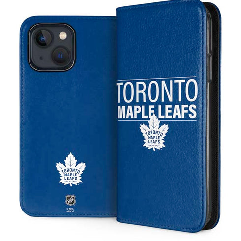 NHL Toronto Maple Leafs Lineup iPhone 15 Plus Folio Case