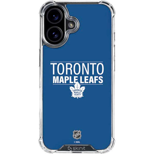 NHL Toronto Maple Leafs Lineup iPhone 16 Plus Clear Case