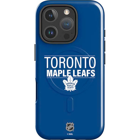 NHL Toronto Maple Leafs Lineup iPhone 16 Pro Magsafe Impact Case