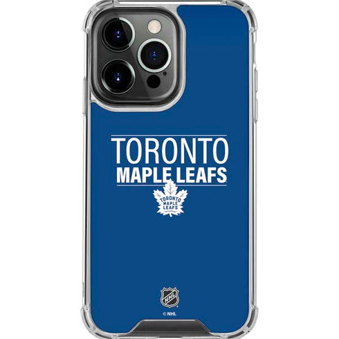 NHL Toronto Maple Leafs Lineup iPhone 16 Pro Max Clear Case
