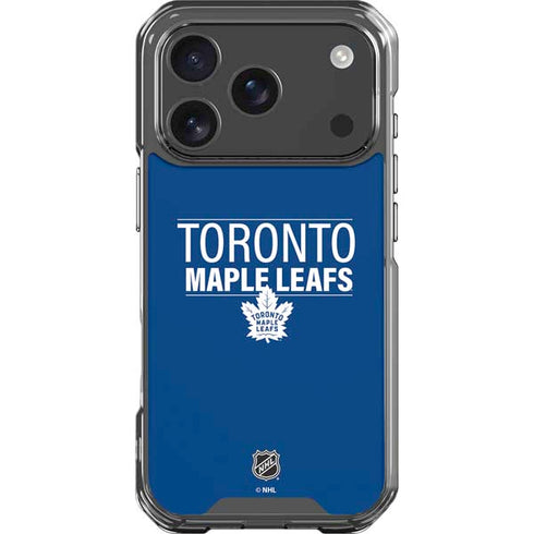 NHL Toronto Maple Leafs Lineup iPhone 18 Pro Clear Case