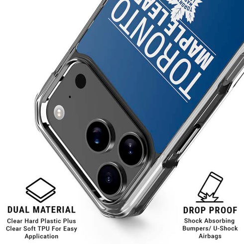 NHL Toronto Maple Leafs Lineup iPhone 18 Pro Clear Case