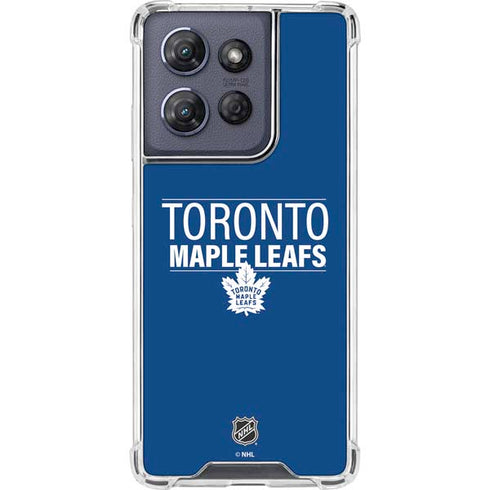NHL Toronto Maple Leafs Lineup Moto G 5G (2025) Clear Case