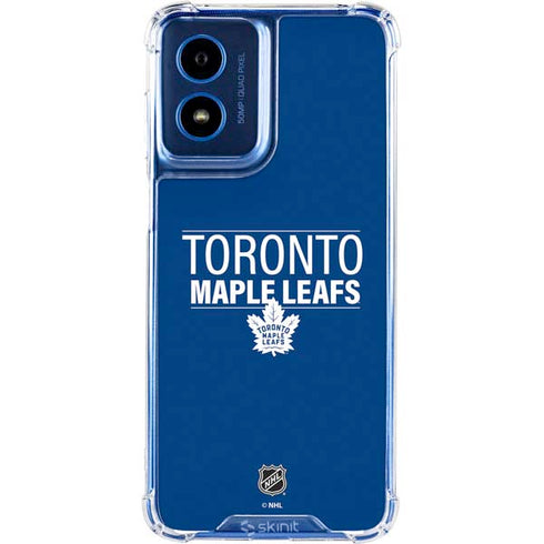 NHL Toronto Maple Leafs Lineup Moto G 5G (2024) Clear Case