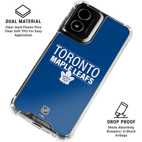 NHL Toronto Maple Leafs Lineup Moto G Power 5G (2024) Clear Case