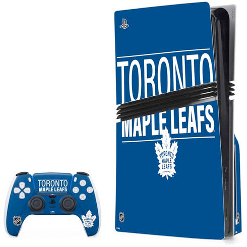 NHL Toronto Maple Leafs Lineup PS5 Pro Disk Bundle Skin
