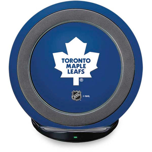 NHL Toronto Maple Leafs Solid Background Fast Charge Wireless Charging Stand Skin