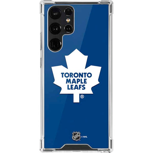 NHL Toronto Maple Leafs Solid Background Galaxy S22 Ultra Clear Case