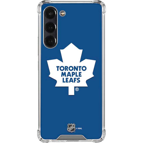 NHL Toronto Maple Leafs Solid Background Galaxy S24 FE Clear Case