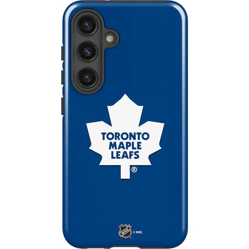 NHL Toronto Maple Leafs Solid Background Galaxy S25 Impact Case