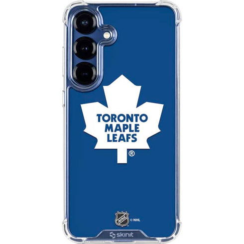 NHL Toronto Maple Leafs Solid Background Galaxy S25 Plus Clear Case