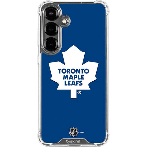 NHL Toronto Maple Leafs Solid Background Galaxy S26 Clear Case