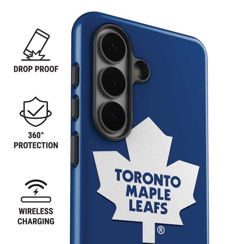 NHL Toronto Maple Leafs Solid Background Galaxy S26 Impact Case