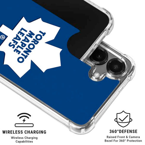 NHL Toronto Maple Leafs Solid Background Galaxy S26 Plus Clear Case