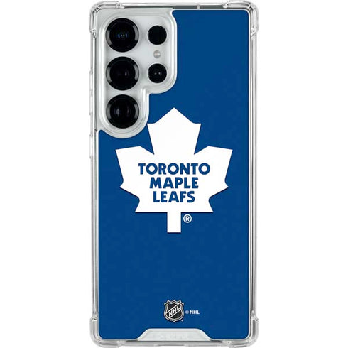 NHL Toronto Maple Leafs Solid Background Galaxy S26 Ultra Clear Case